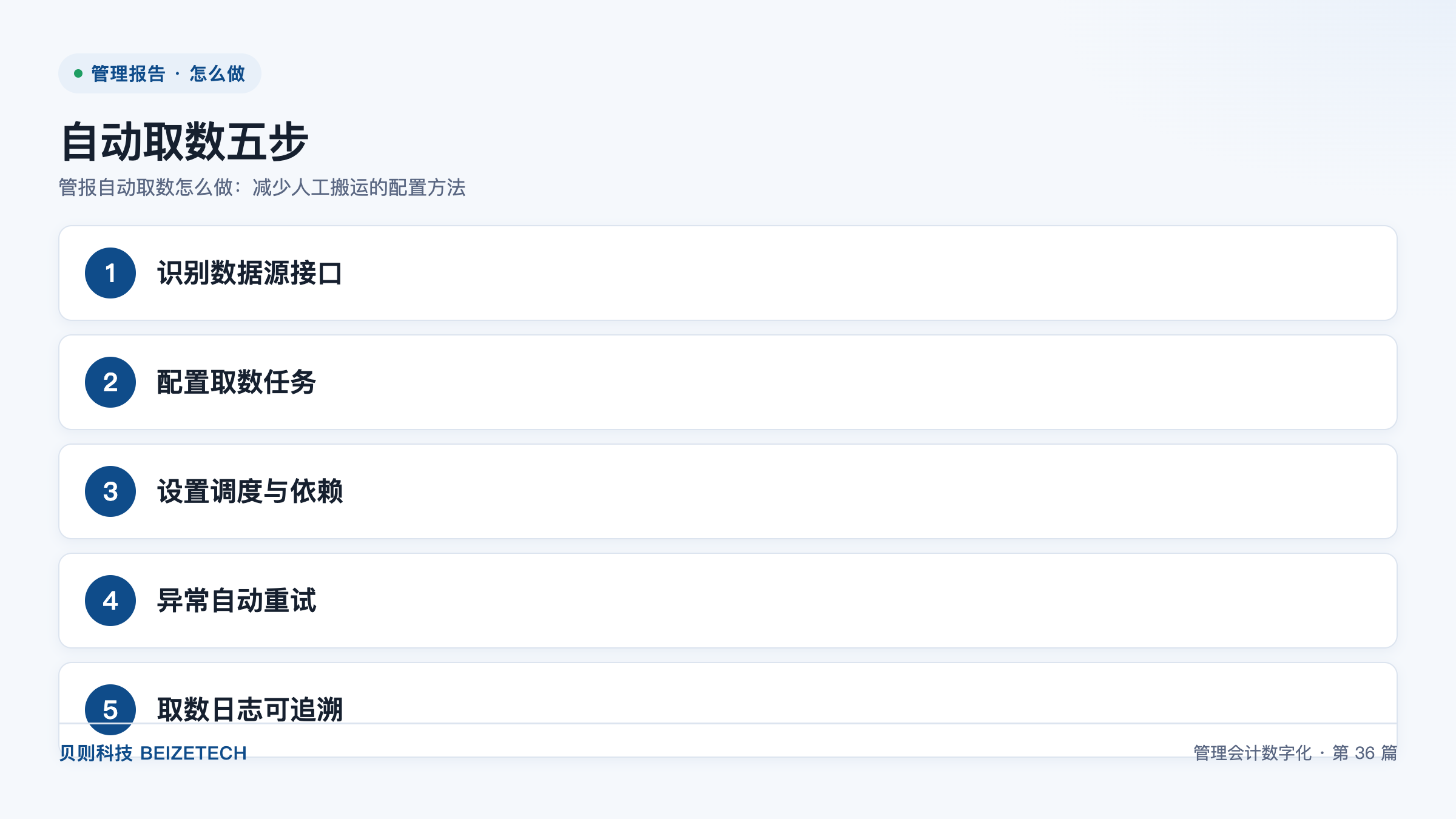 管报自动取数怎么做：减少人工搬运的配置方法