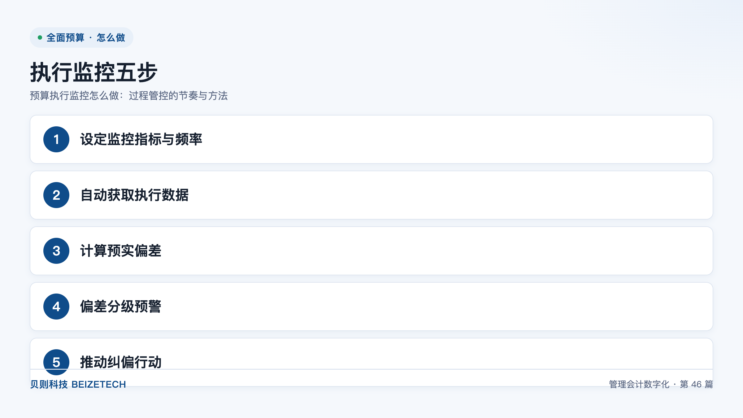 预算执行监控怎么做：过程管控的节奏与方法