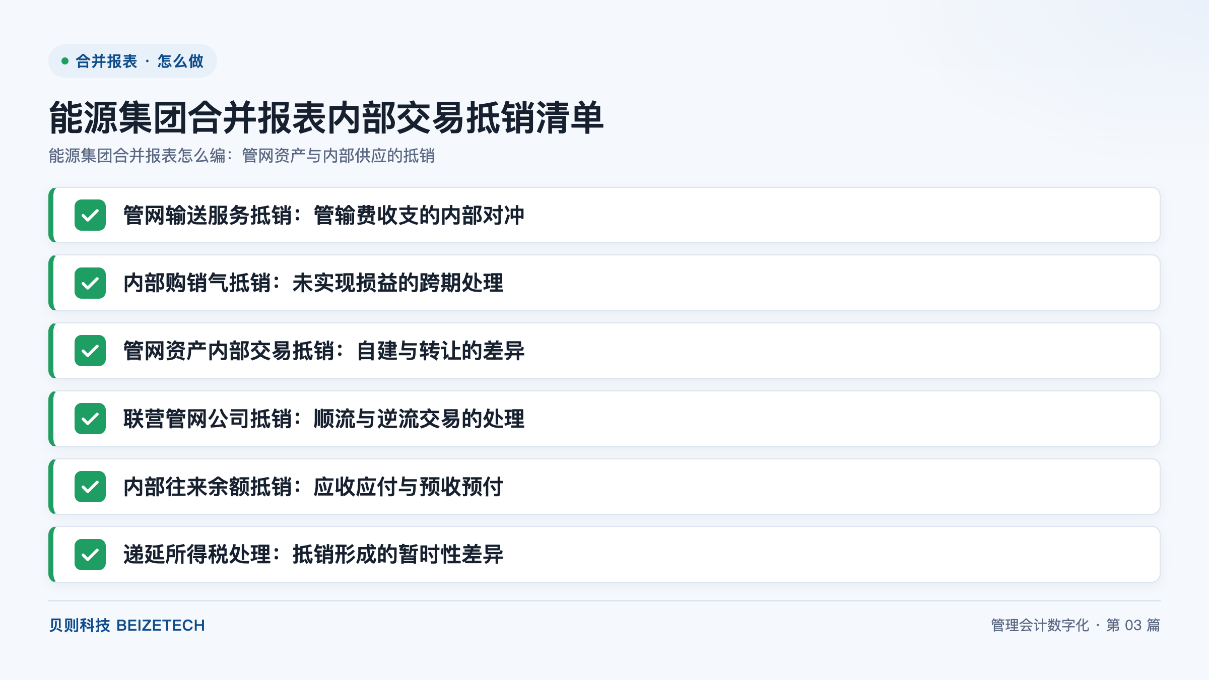 能源集团合并报表怎么编：管网资产与内部供应的抵销